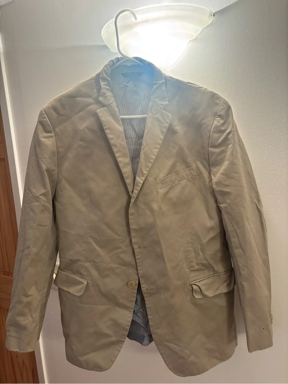 Men's Tan Blazer Jacket banana republic